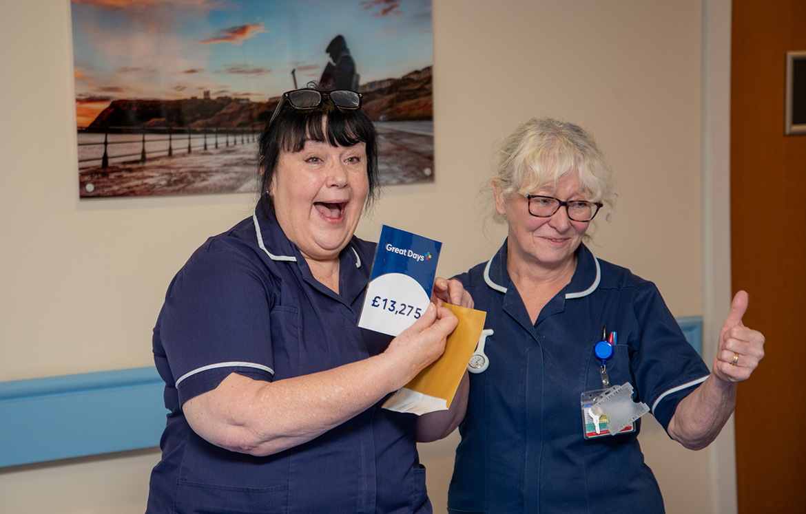Saint Catherine’s Hospice offers care in the hospice and at home for people with life-limiting illnesses across a huge area